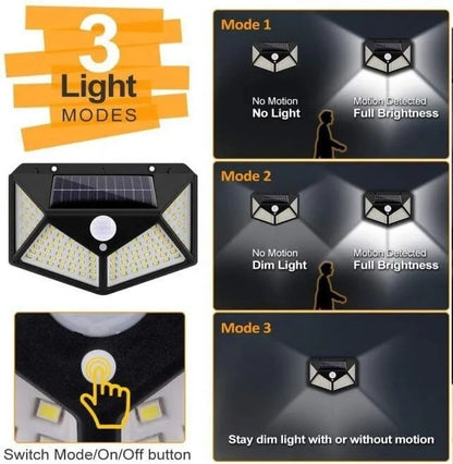 Lampara Solar Sensor Movimiento