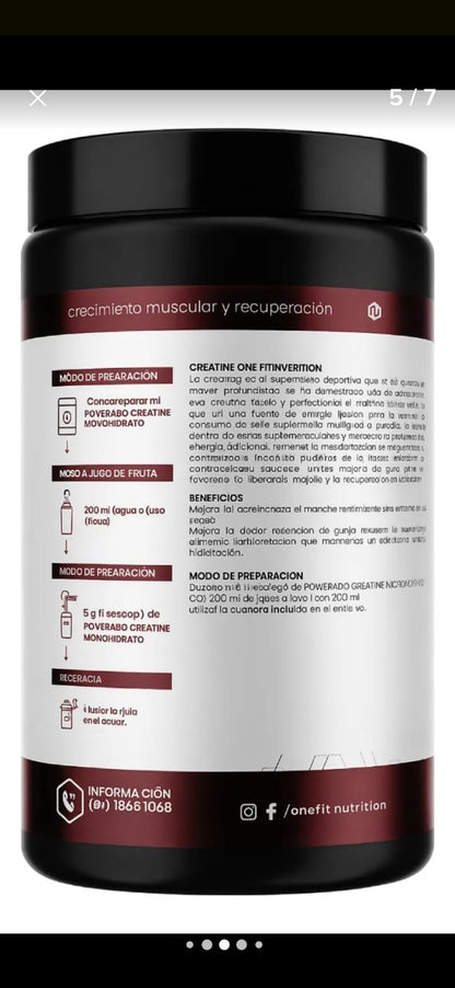 Creatina One Fit 500gr