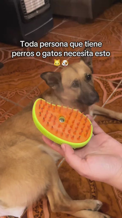 Cepillo Peine A Vapor Para Mascotas